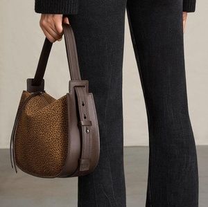 ALL SAINTS  leather calfskin hobo bag